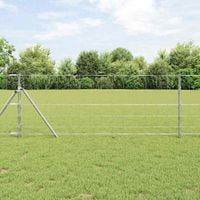 Ogrodzenie pastwiskowe Srebrny 100 x 0,8 m Stal galwanizowana