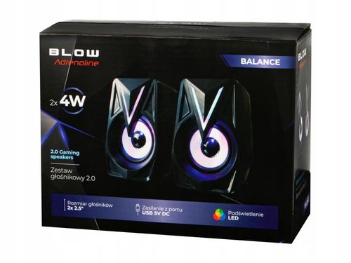 Głośniki komputerowe BLOW 2.0 do PC laptopa USB na Arena.pl