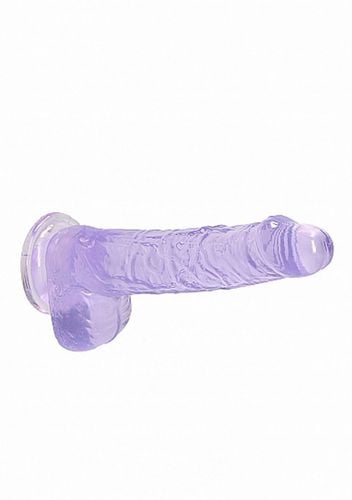 6 / 15 cm realistic dildo with balls   purple na Arena.pl
