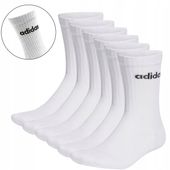 Adidas SKARPETY SKARPETKI KOLOR BIAŁY 6PAK 6PAR