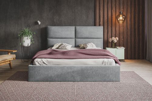 Łóżko Slim 6 tapicerowane 120x200 stelaż pojemnik na Arena.pl