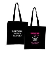 Eko Torba z nadrukiem napis DRUŻYNA PANNY MŁODEJ