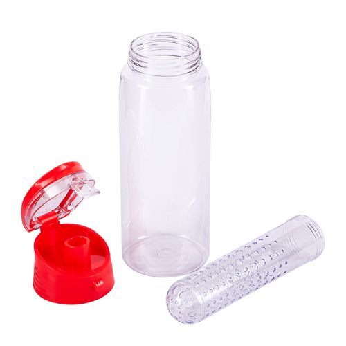 Bidon Frutello 700 ml, czerwony/transparentny na Arena.pl