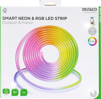 Neonowa Taśma LED RGB 5m Sterowana Aplikacją DELTACO Smart Home