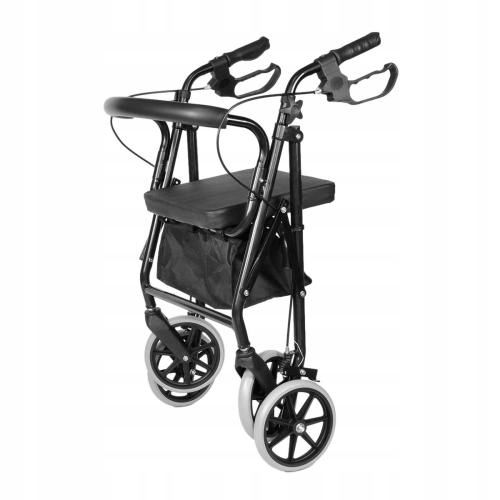 CHODZIK REHABILITACYJNY BALKONIK WÓZEK DLA SENIORA KOSZYK PCHACZ 136KG na Arena.pl