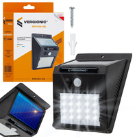LAMPA ŚCIENNA SOLARNA LED Z CZUJNIKAMI RUCHU BIAŁY NA ŚCIANE VERGIONIC