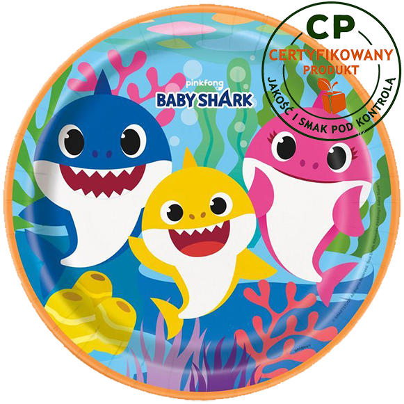 Opłatek na tort Baby Shark zdjęcie 1