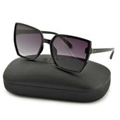 DAMSKIE Okulary POLARYZACYJNE Kocie Oczy czarne