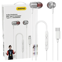 słuchawki dudao x1prot douszne przewodowe usb-c 1.2 m - białe