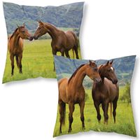 Poszewka Na Poduszkę 40X40 Konie Mf 022