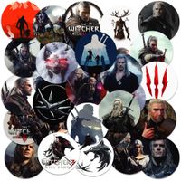 NAKLEJKI NA ZESZYT NALEPKA Z POSTACIAMI KÓŁKO WIEDŹMIN WZORY 23EL