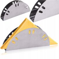 SERWETNIK STOJAK NA SERWETKI SREBRNY STALOWY STAL NIERDZEWNA NOWOCZESNY