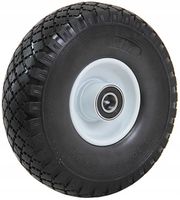 KOŁO PEŁNE PU CZARNE DO WÓZKA 3.00-4 300x4 3.00x4