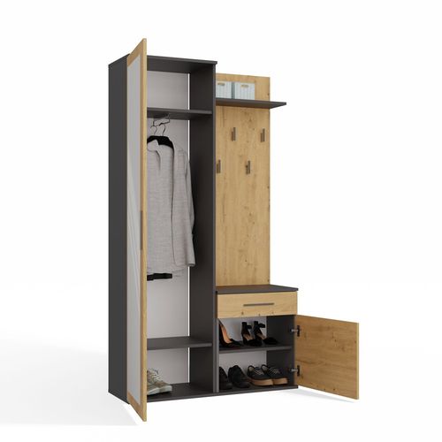 Garderoba DUO ANTRACYT ARTISAN na Arena.pl