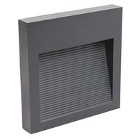 LAMPA schodowa Q9 LED 313751 Polux metalowa OPRAWA kwadratowa LED 3W 4000K ścienna IP44 grafitowa