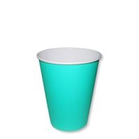 kubek papierowy 240ml turkusowy 50szt sup