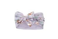 Broel AMIGA opaska na wiosnę kokarda łososiowy lawendowy 42-44