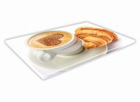 SZKLANA DESKA KUCHENNA 40x30 253b Kawa i croissant