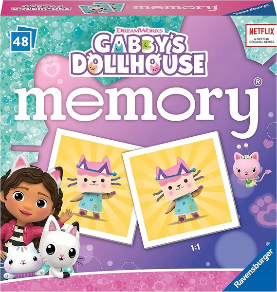 Gra Pamięciowa Karciana Edukacyjna Gabi Koci Domek Układanka 48 Kart Memory zdjęcie 2