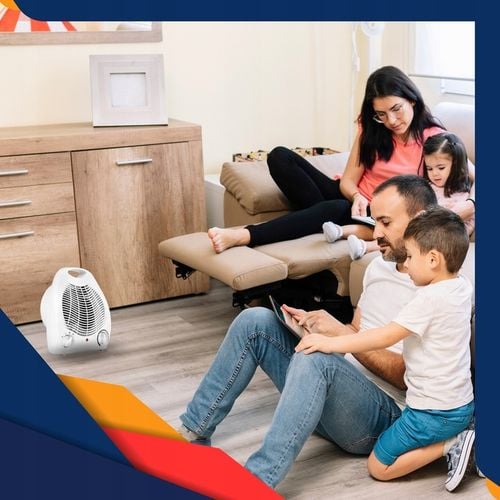 TERMOWENTYLATOR GRZEJNIK ELEKTRYCZNY FARELKA OGRZEWACZ Z TERMOSTATEM na Arena.pl