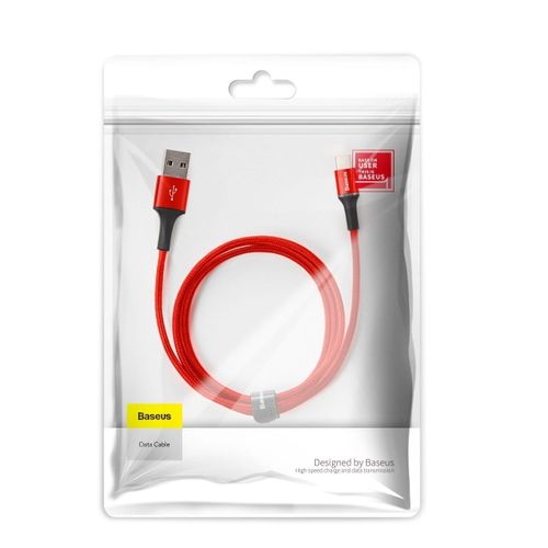 Baseus halo data HW flash charge cable USB For Type-C 40W 1m Red na Arena.pl