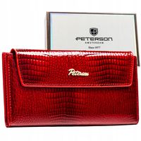 Portfel damski skórzany z RFID STOP Peterson skóra pojemny na prezent