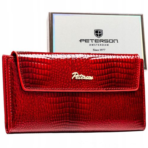 Portfel damski skórzany z RFID STOP Peterson skóra pojemny na prezent na Arena.pl