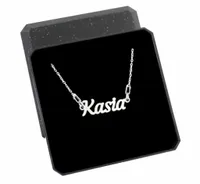 Naszyjnik łańcuszek srebrny Z IMIENIEM personalizowany imię damski srebro