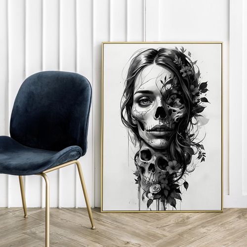 Plakat kobieta zombie portret 61x91 cm na Arena.pl