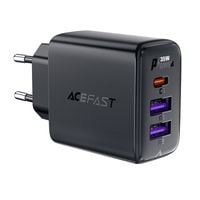 ładowarka sieciowa pd 35w gan z 3 portami 2x usb-a + usb-c czarna