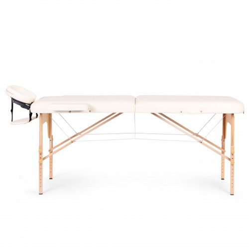 STÓŁ DO MASAŻU MODERNHOME 2-SEGMENTOWY DREWNIANY PVC 250KG na Arena.pl