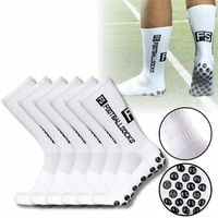 SKARPETY ANTYPOŚLIZGOWE PIŁKARSKIE SKARPETKI SPORTOWE DŁUGIE 39-45 - 3 PARY