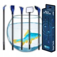 Zestaw do czyszczenia akwarium 5w1 szczotka gąbka grabie siatka skrobak