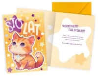 Kartka Okolicznościowa na Urodziny - Kotek