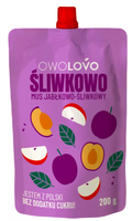 OWOLOVO MUS JABŁKOWO-ŚLIWKOWY 200G
