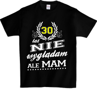 Koszulka T-shirt Pracowałem/am na swój wygląd (S-2XL) /wiek do wyboru