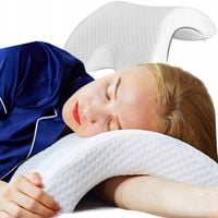 PODUSZKA ORTOPEDYCZNA Z miejscem na rękę Z PAMIĘCIĄ KSZTAŁTU Memory