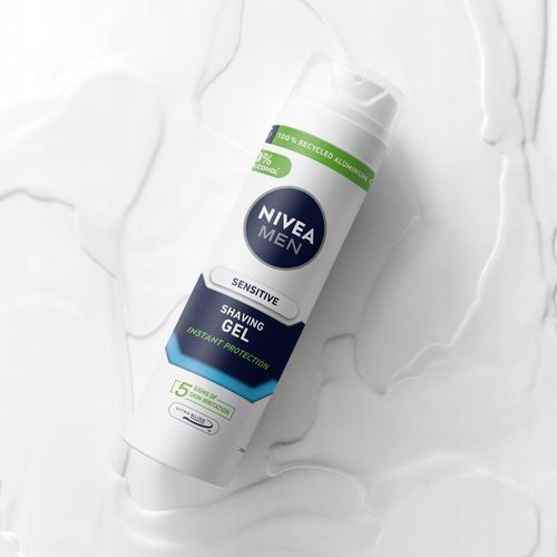 NIVEA MEN SENSITIVE Żel do golenia dla mężczyzn delikatny łagodzący 200ml na Arena.pl