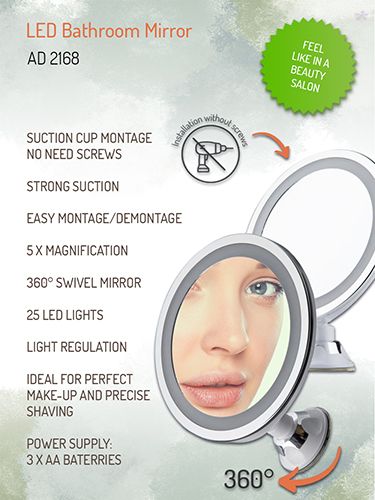 AD 2168 Lusterko LED azienkowe na Arena.pl