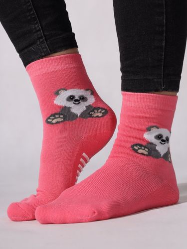 Skarpety bawełniane półfrotte dziewczęce z ABS kolorowe 6PAK 20-22 YOCLUB na Arena.pl