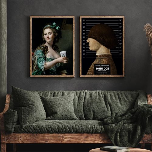 Zestaw dwóch plakatów obrazów 21x29,7 cm A4 na Arena.pl