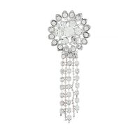 Broszka damska z dżetami 7 cm