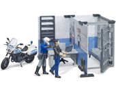 Komenda policji z figurkami i motocyklem Bruder 62732