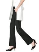 Spodnie Damskie Garniturowe Dzwony Antracytowe M Długość 84 cm 5 Kieszeni