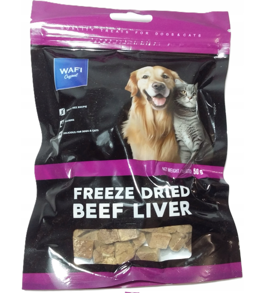 WAFI freeze dried beef liver 50g zdjęcie 1