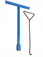 Klucz Do Zasuw Wodociągowych Rurowy 60Cm +Hak Do Włazów