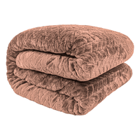 Koc 200x220 ciemny beż Fuero przytulny ciepły elegancki narzuta stylowy