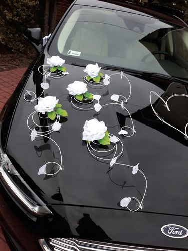 Dekoracja samochodu ozdoby na auto do ślubu płatki na Arena.pl