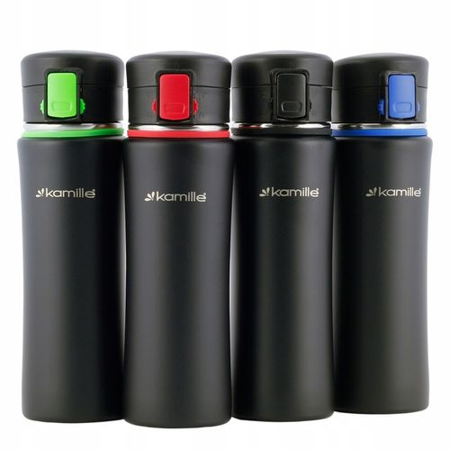 KUBEK TERMICZNY TERMOS STALOWY 100% SZCZELNY pojemny bidon KAMILLE 500 ml na Arena.pl