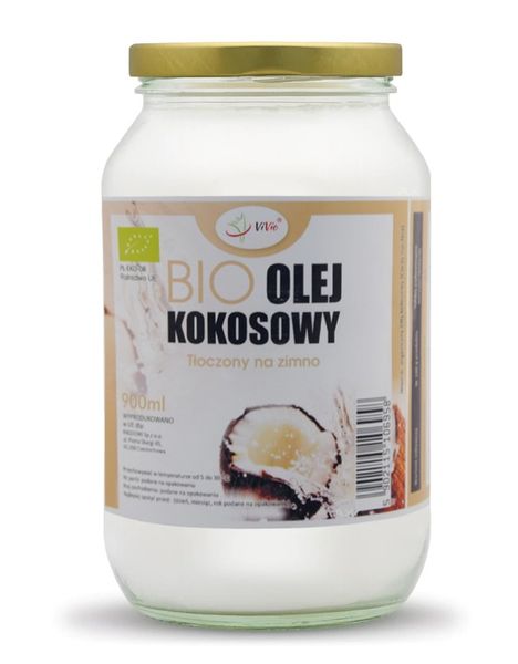 Olej kokosowy nierafinowany do smażenia 900 ml zdjęcie 3